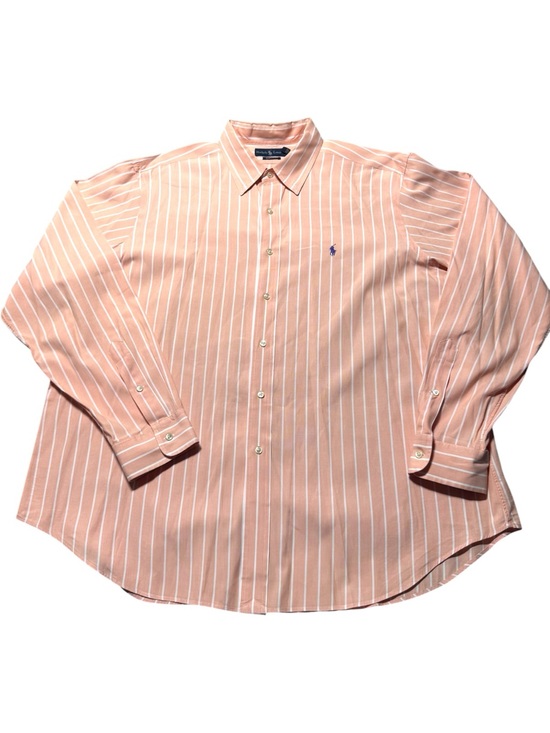 Polo Ralph Lauren Other - Ralph Lauren Men’s XXL Striped Long-Sleeve Button-Down Shirt Classic Fit Salmon